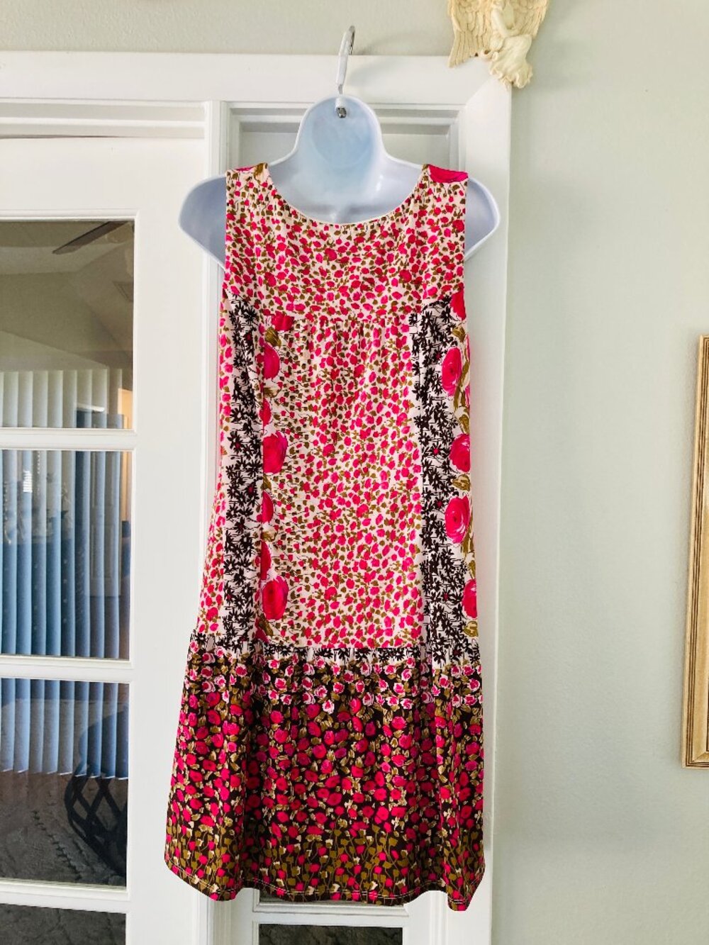 Rabbit Rabbit Rabbit Pink Floral Patchwork Print Dress 6 - Picture 6 of 9